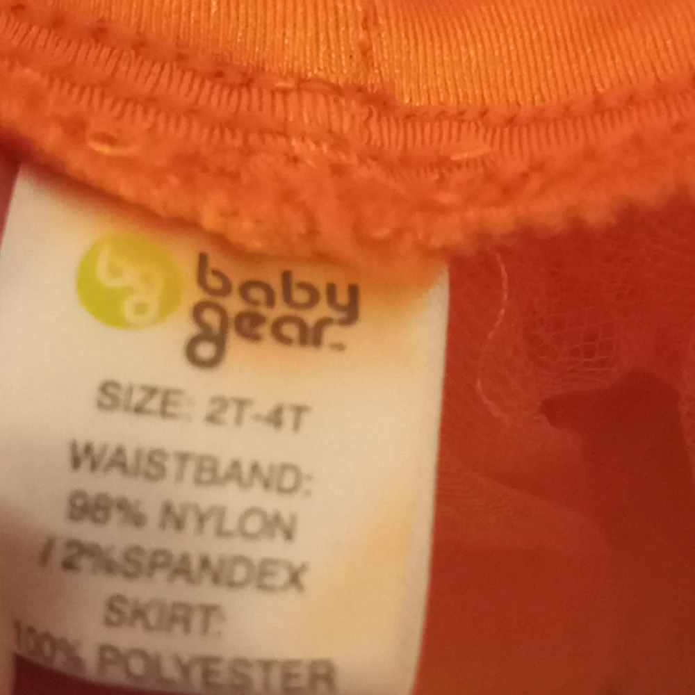 Baby Gear Halloween Fall Pumpkin Polka Dot Tutu Skirt Size 2T / 4T